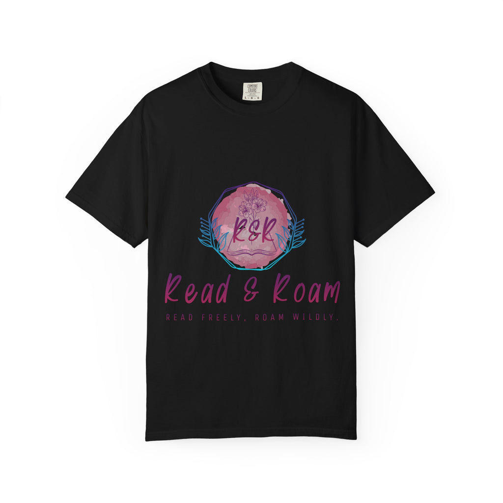 Adult Tee — "Read & Roam" Watercolor Graphic Tee