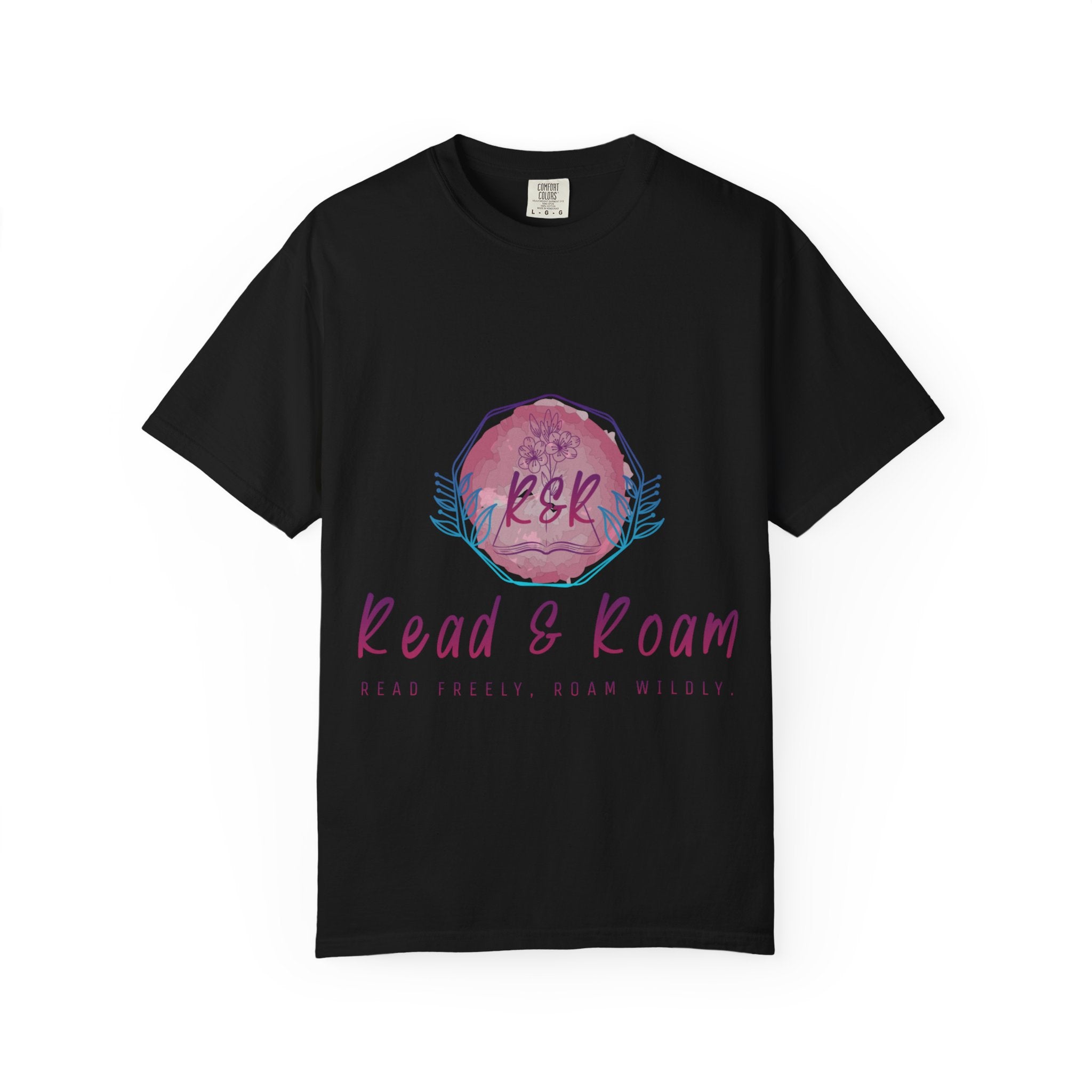 Adult Tee — "Read & Roam" Watercolor Graphic Tee