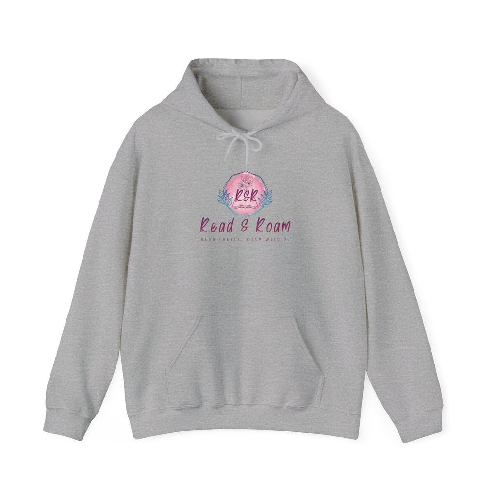 Adult Hoodie — "Read & Roam" Watercolor Pullover