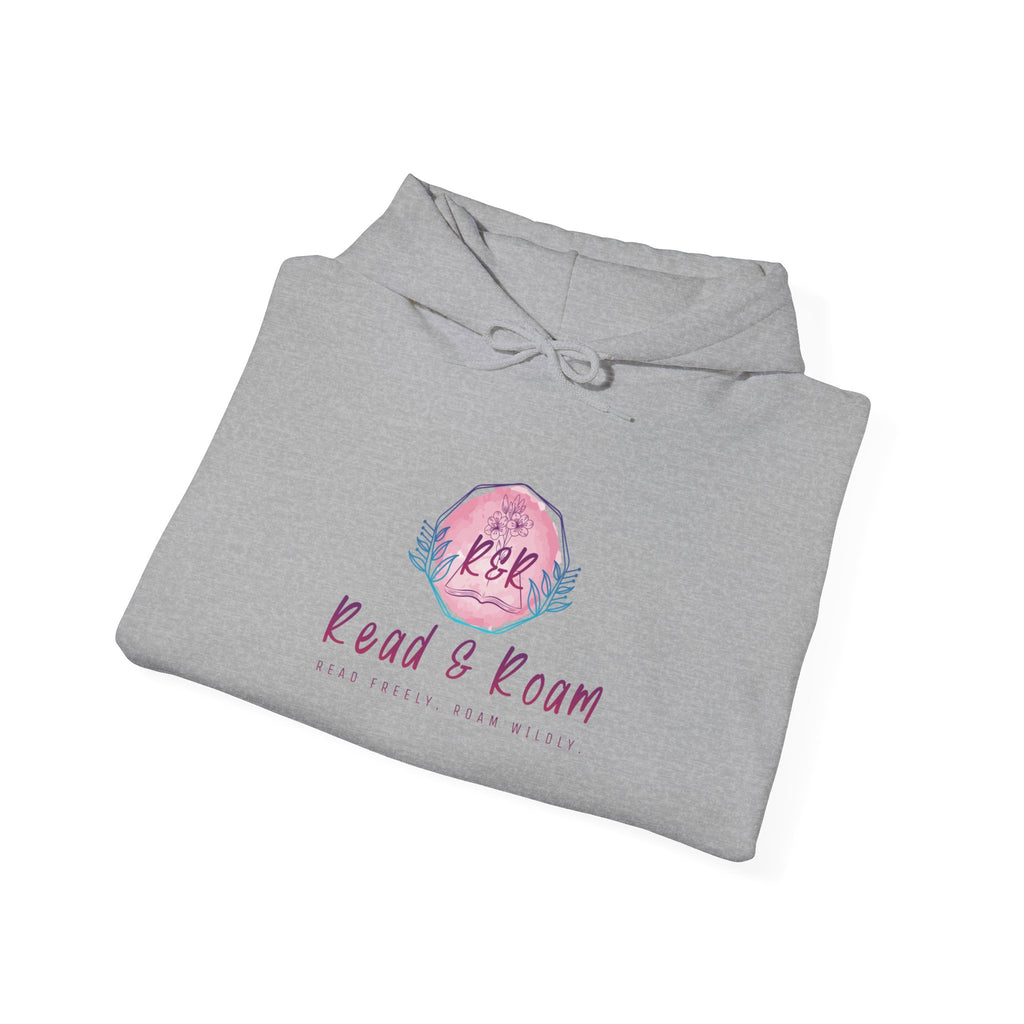 Adult Hoodie — "Read & Roam" Watercolor Pullover