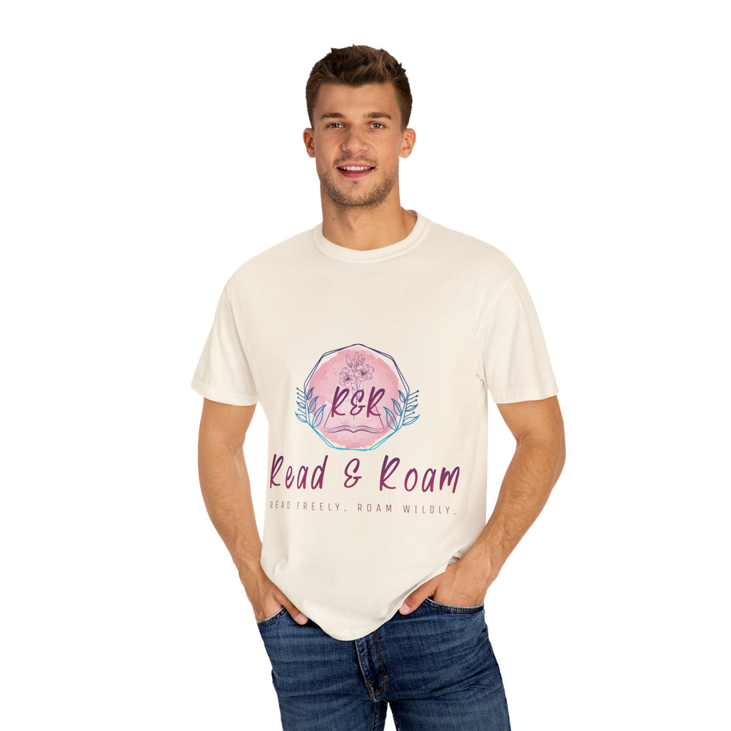 Adult Tee — "Read & Roam" Watercolor Graphic Tee