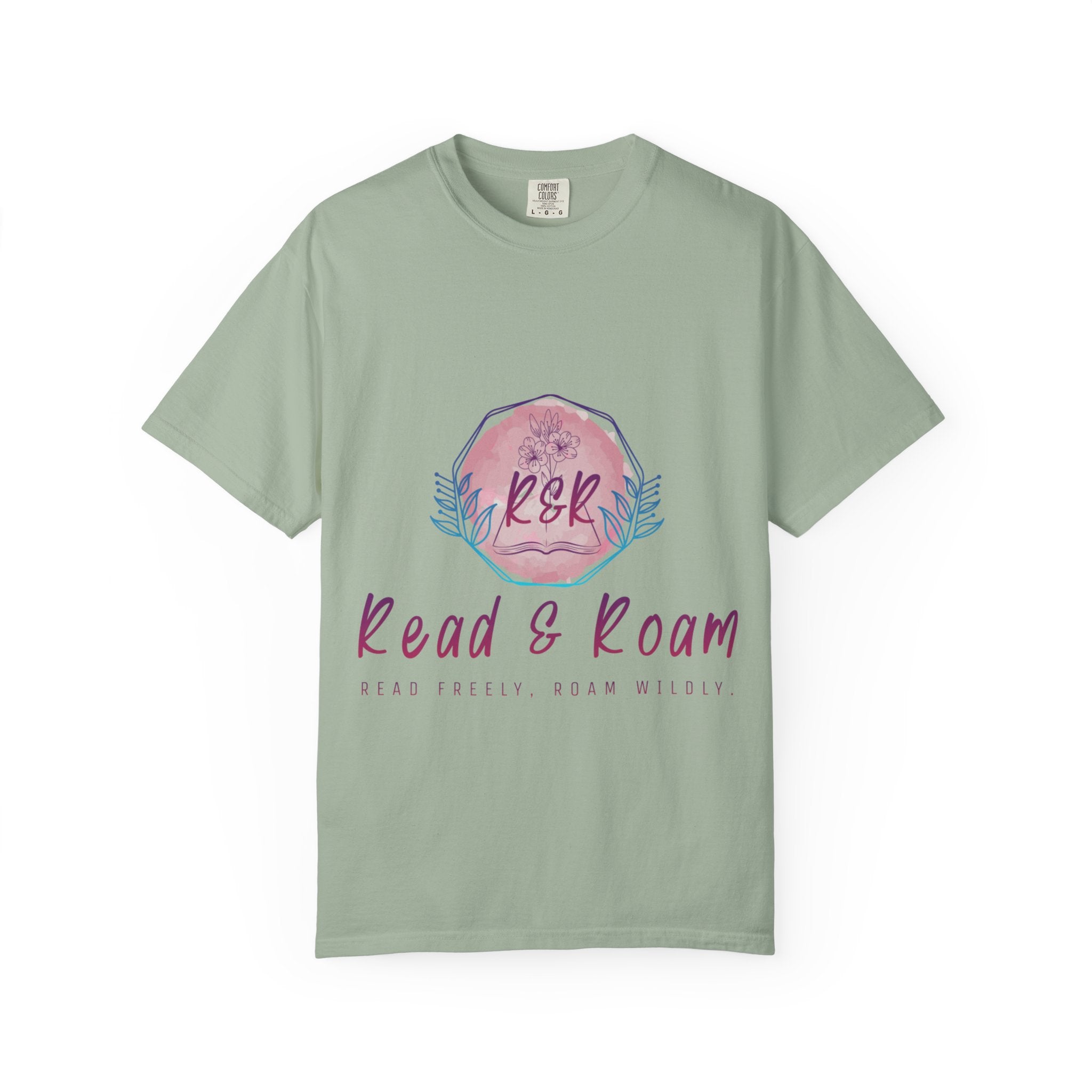 Adult Tee — "Read & Roam" Watercolor Graphic Tee