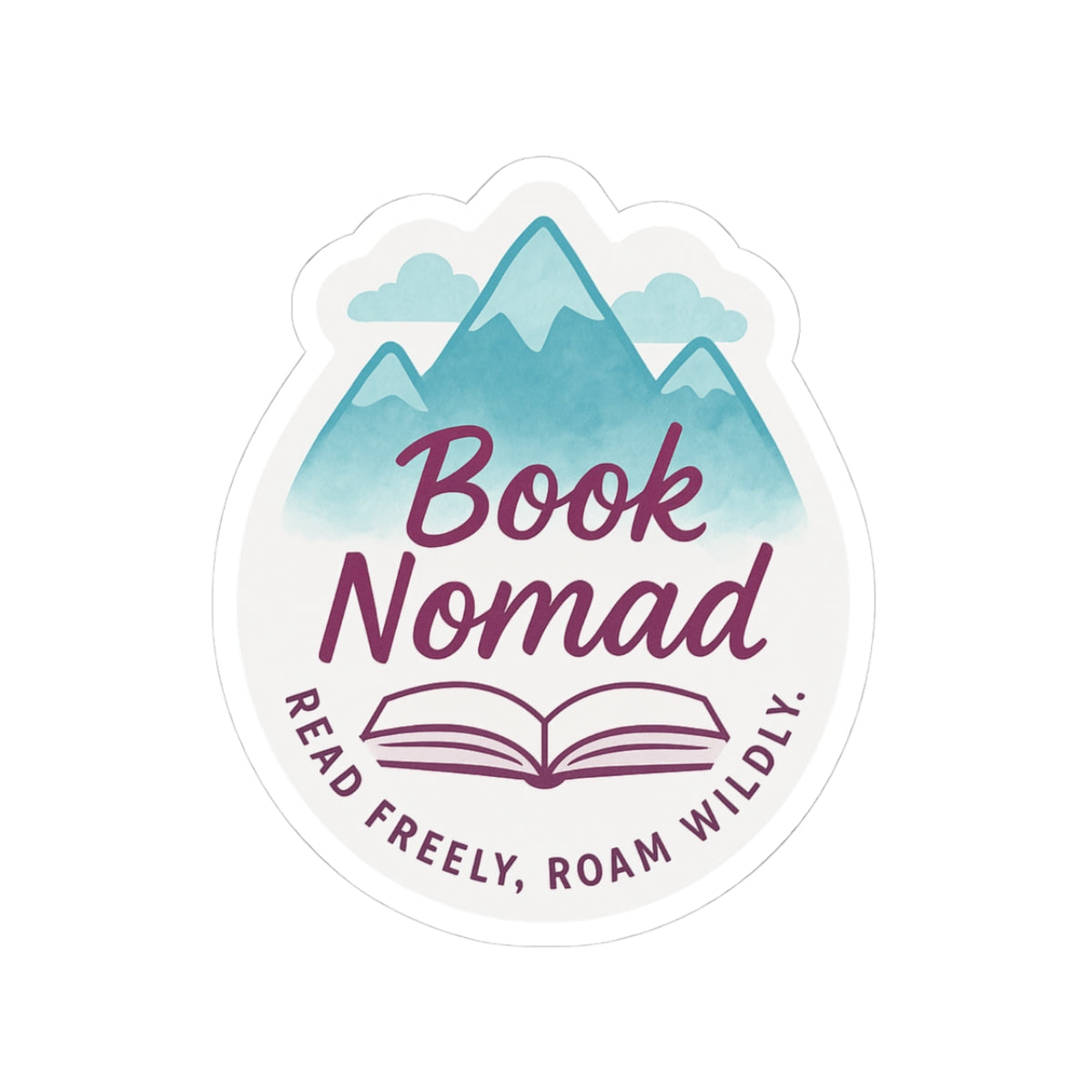 Book Nomad Sticker | Kiss-Cutt Sticker