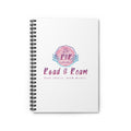 Read & Roam logo Spiral Notebook | Ruled Journal