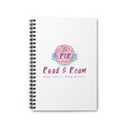 Read & Roam logo Spiral Notebook | Ruled Journal