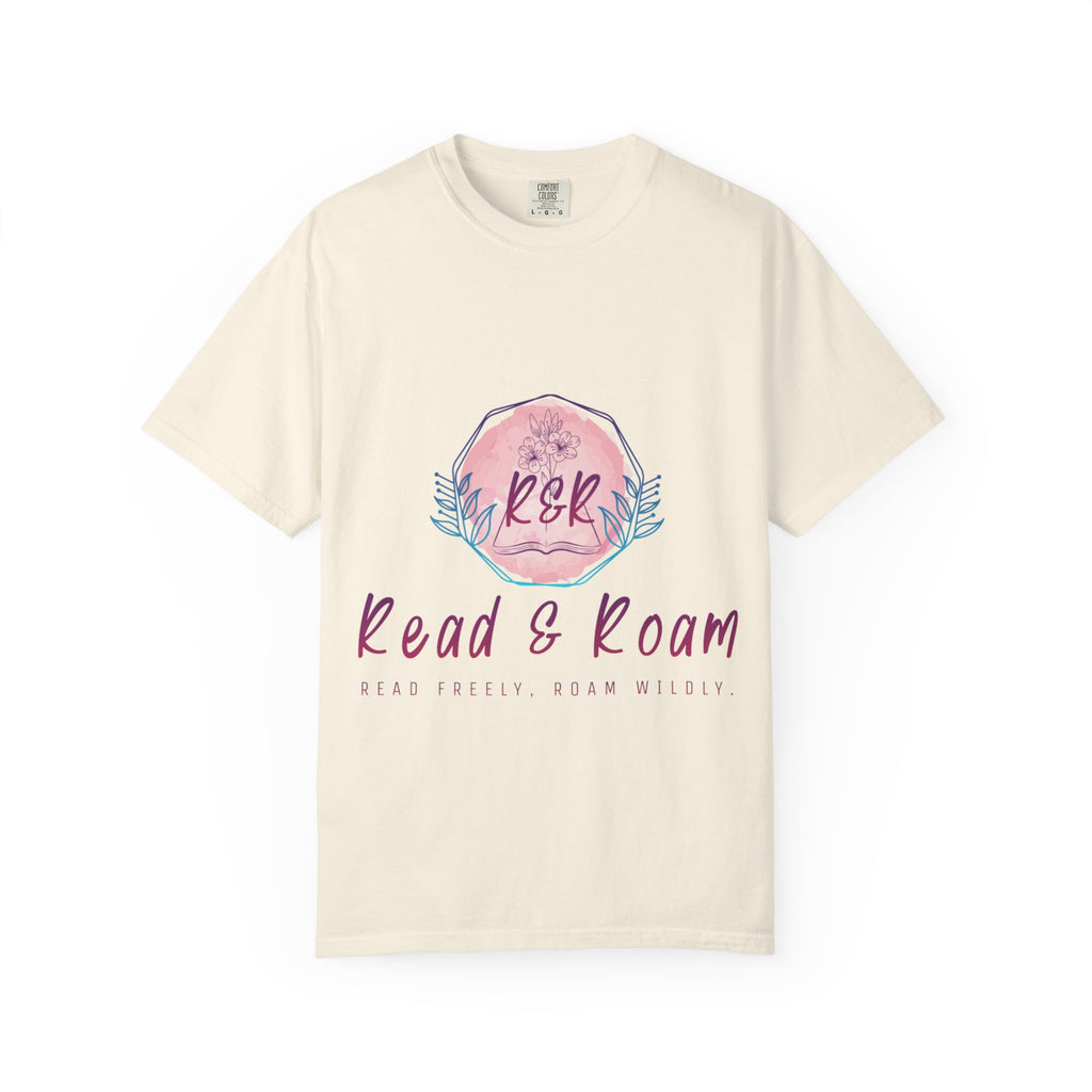 Adult Tee — "Read & Roam" Watercolor Graphic Tee