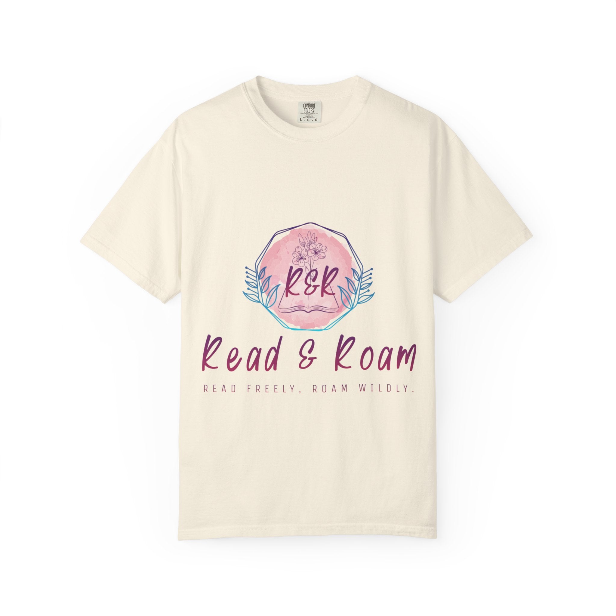Adult Tee — "Read & Roam" Watercolor Graphic Tee
