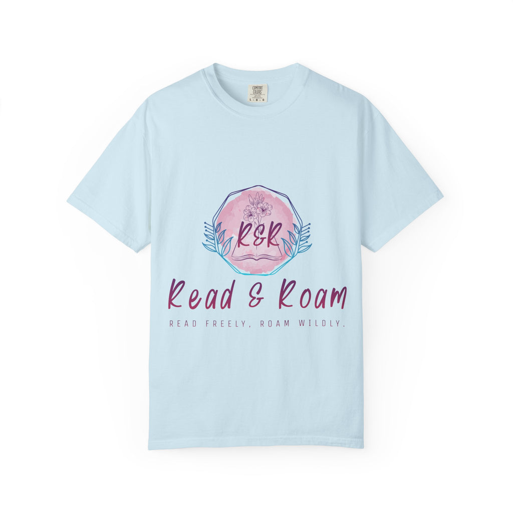 Adult Tee — "Read & Roam" Watercolor Graphic Tee