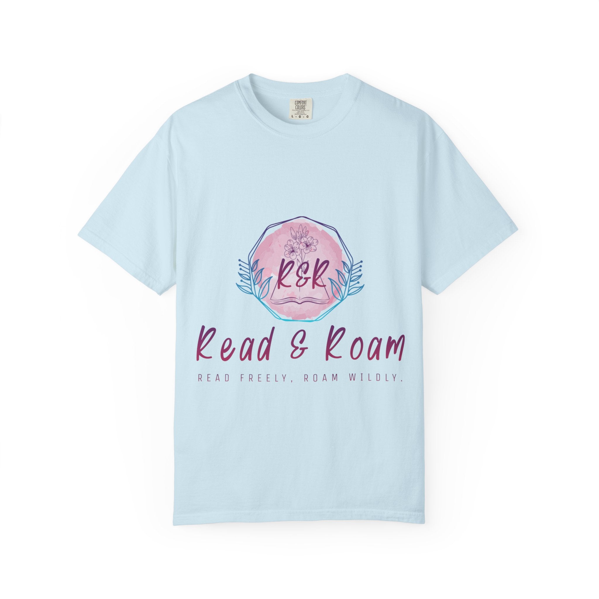 Adult Tee — "Read & Roam" Watercolor Graphic Tee