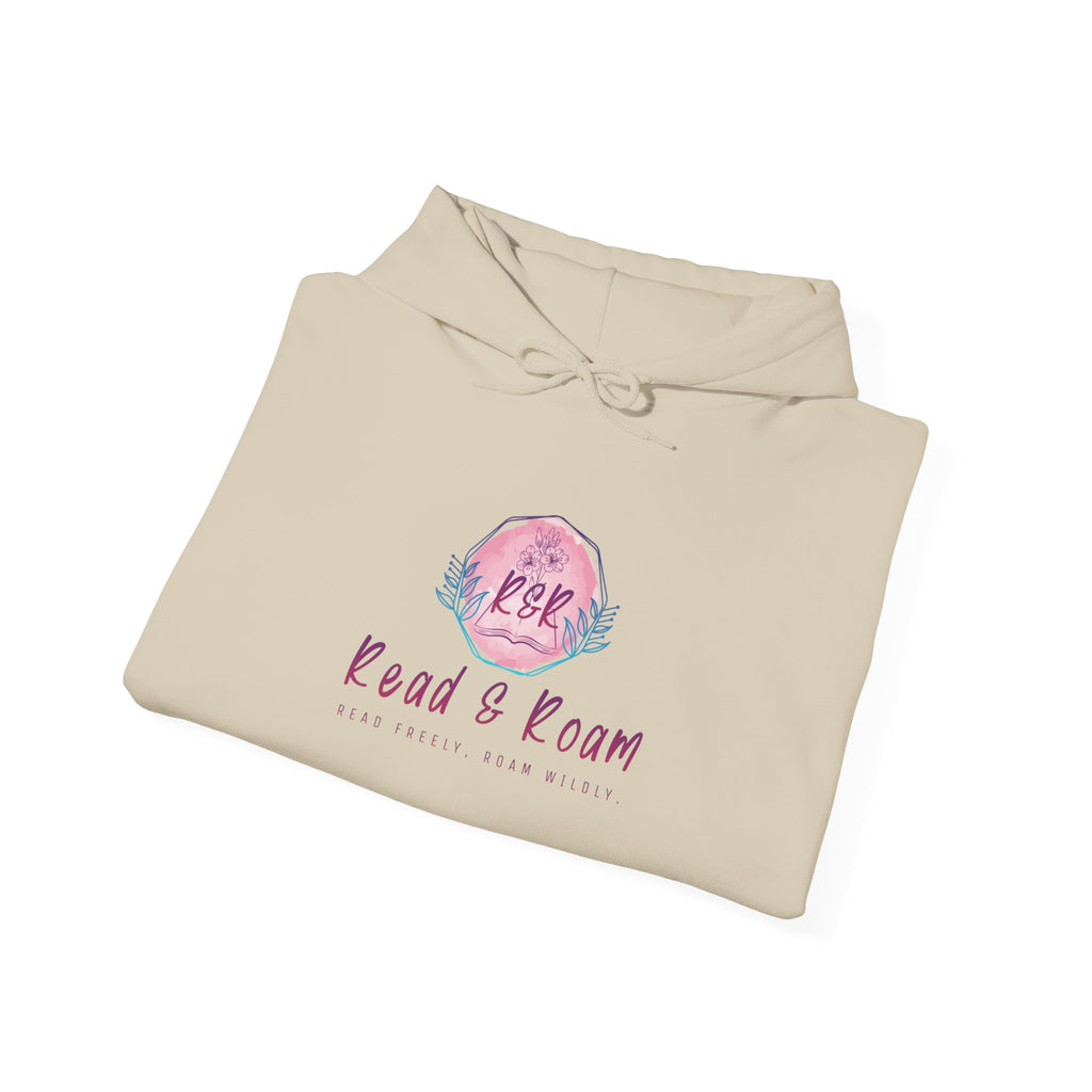 Adult Hoodie — "Read & Roam" Watercolor Pullover