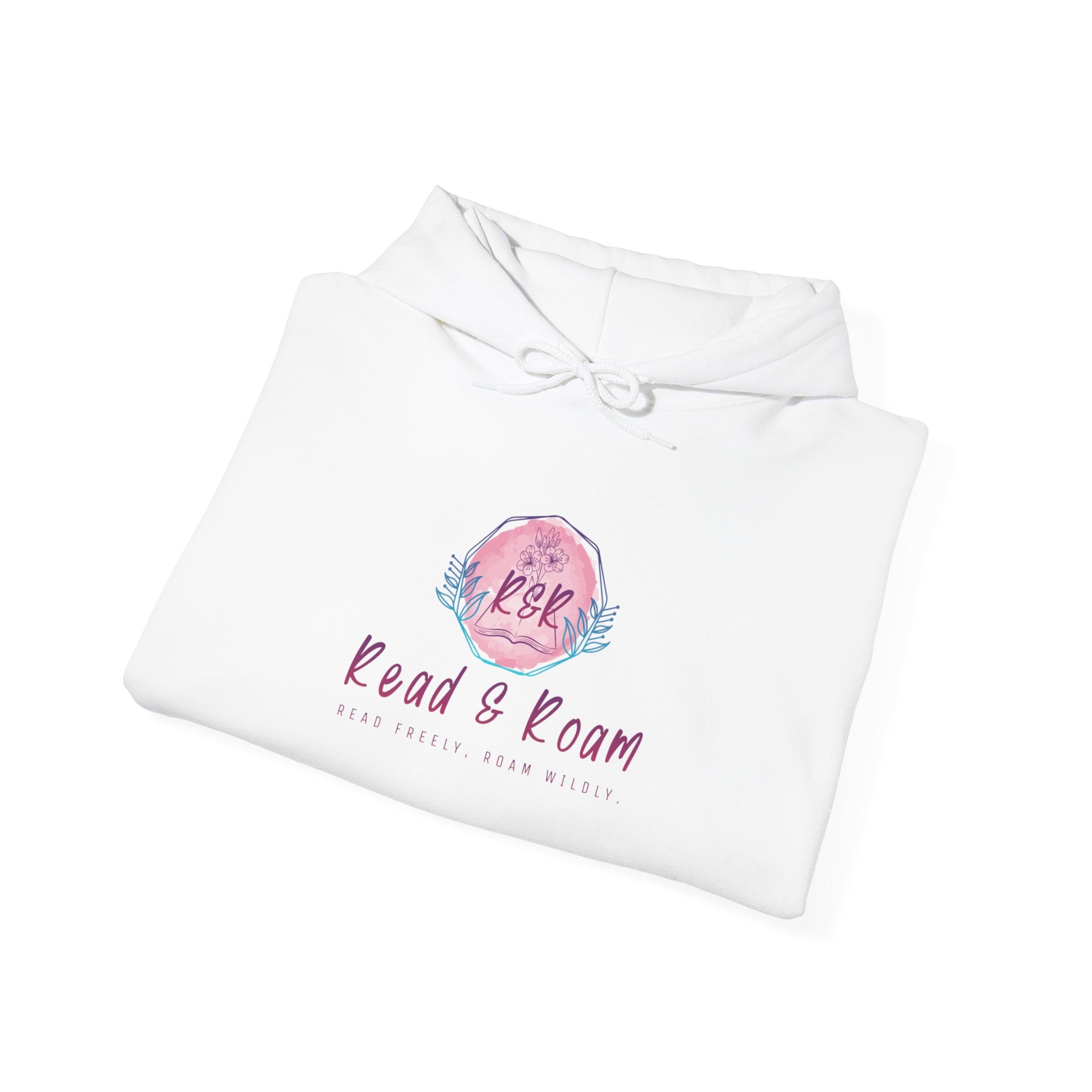 Adult Hoodie — "Read & Roam" Watercolor Pullover