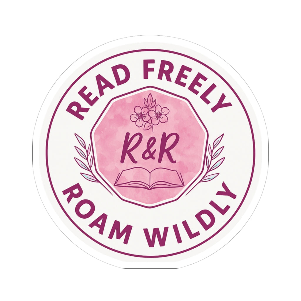 Read Freely Roam Wildly Round Sticker | Kiss-Cut Sticker
