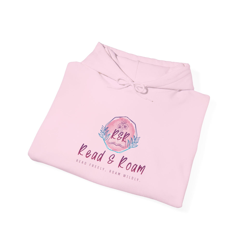 Adult Hoodie — "Read & Roam" Watercolor Pullover
