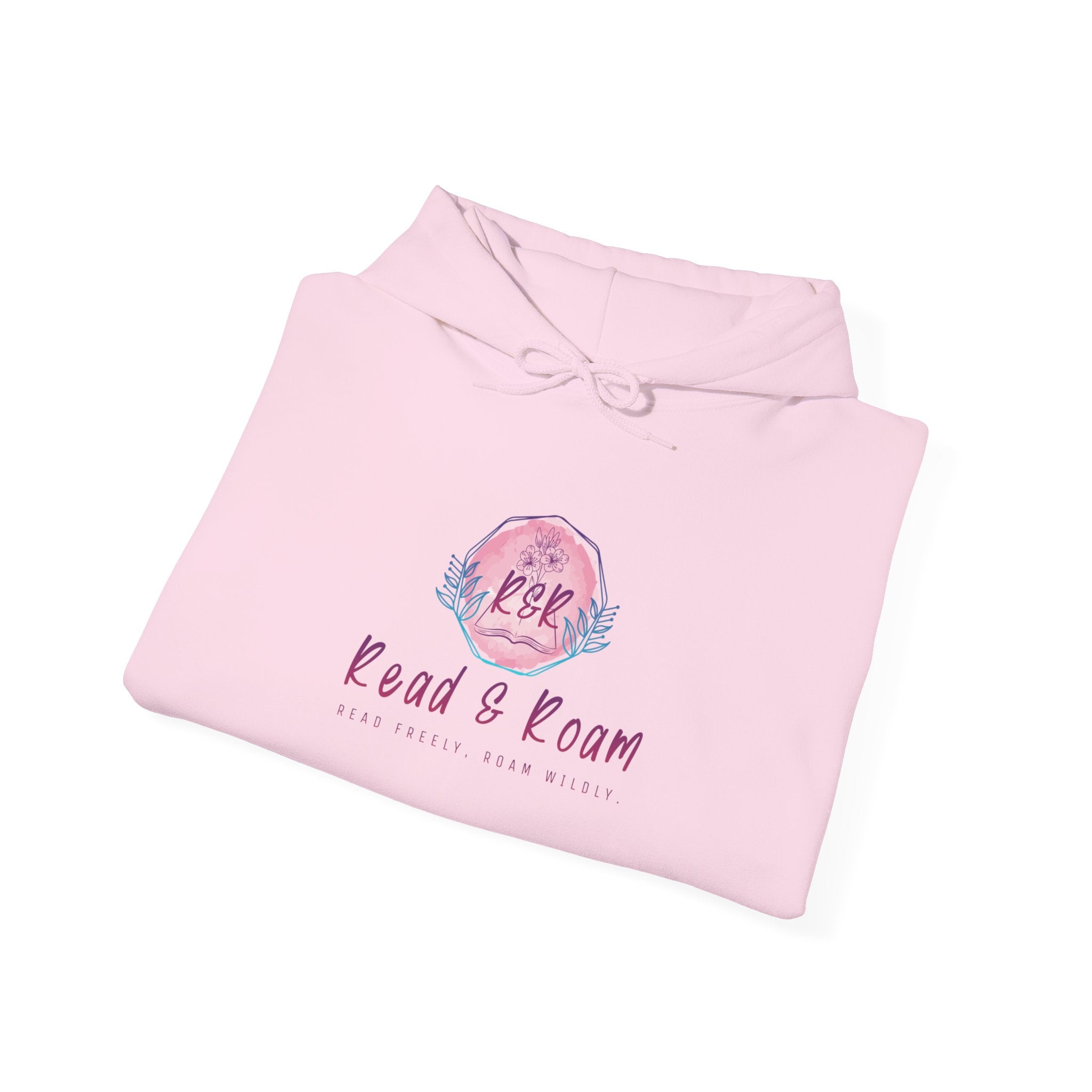 Adult Hoodie — "Read & Roam" Watercolor Pullover