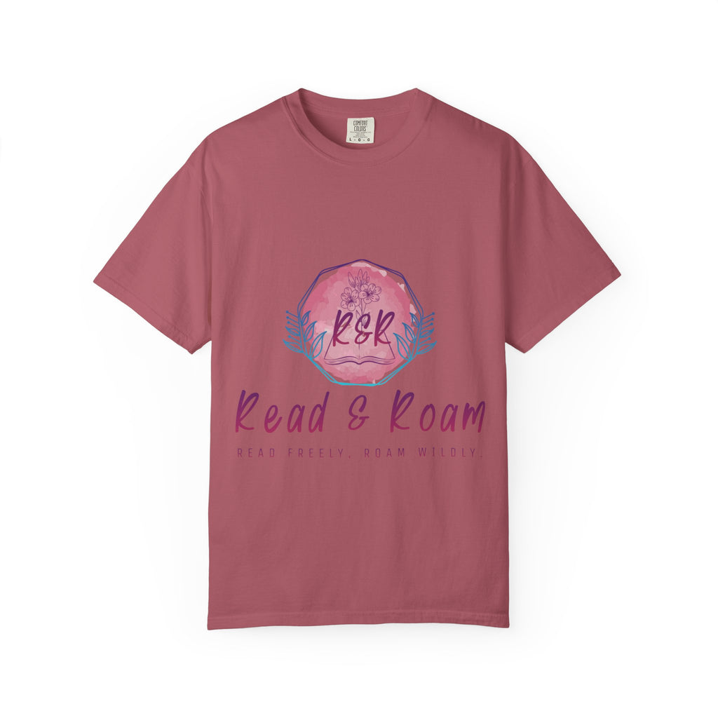 Adult Tee — "Read & Roam" Watercolor Graphic Tee